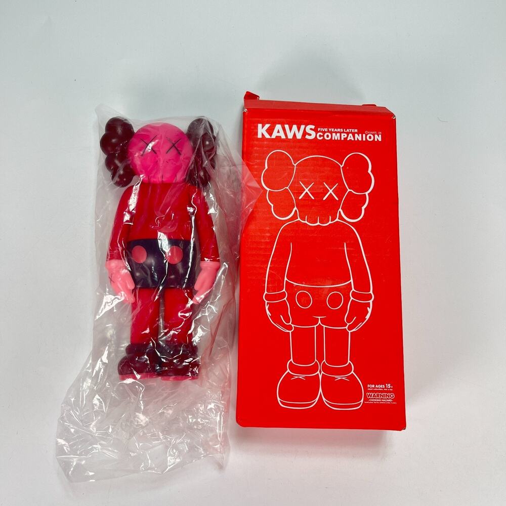 KAWS Companion Blush Red Five Years Later figure Brian Donnelly 2004 Medicom Toy